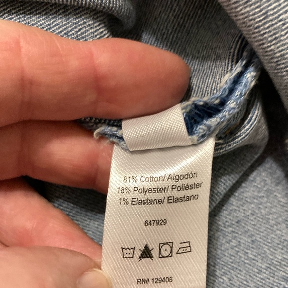 VENUS Blue Distressed Jean Shorts - Picture 7 of 8